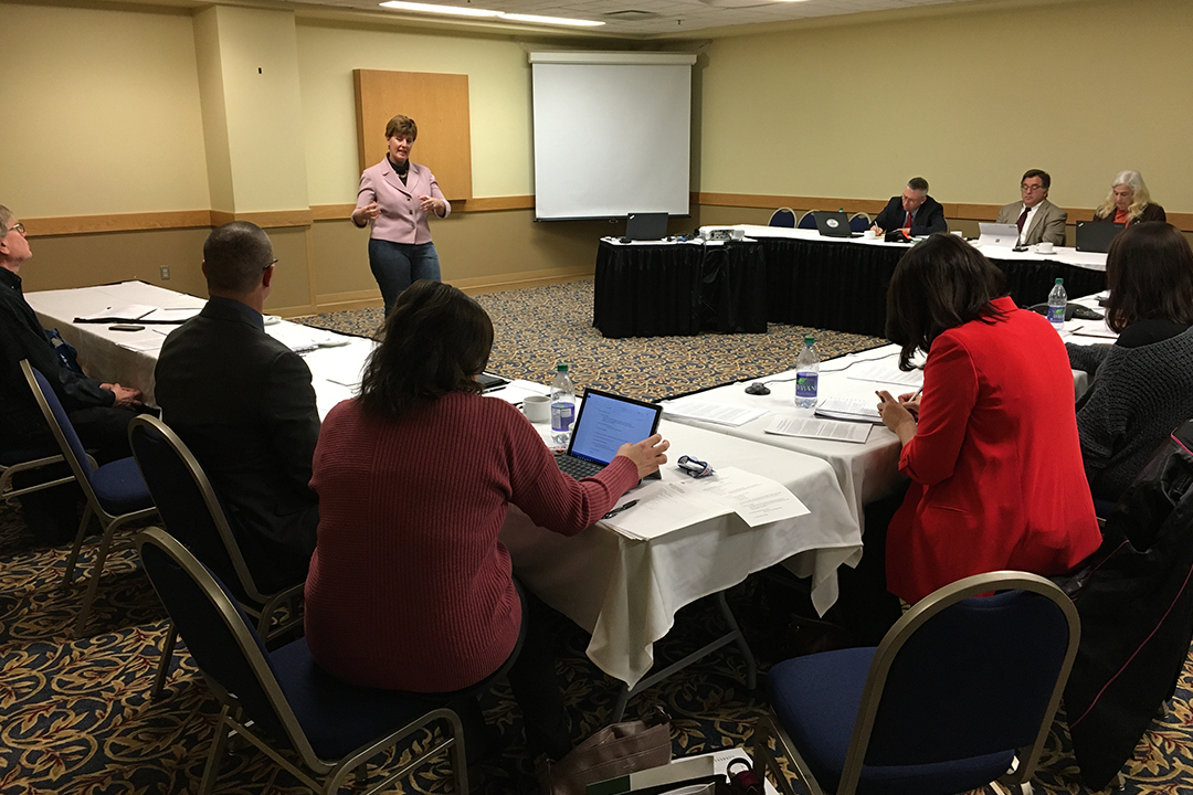 The Honourable Marie-Claude Bibeau, Minister of Agriculture and Agri-food Canada, met with the Strategic Advisory Board at its fall meeting in Regina during Canadian Western Agribition.