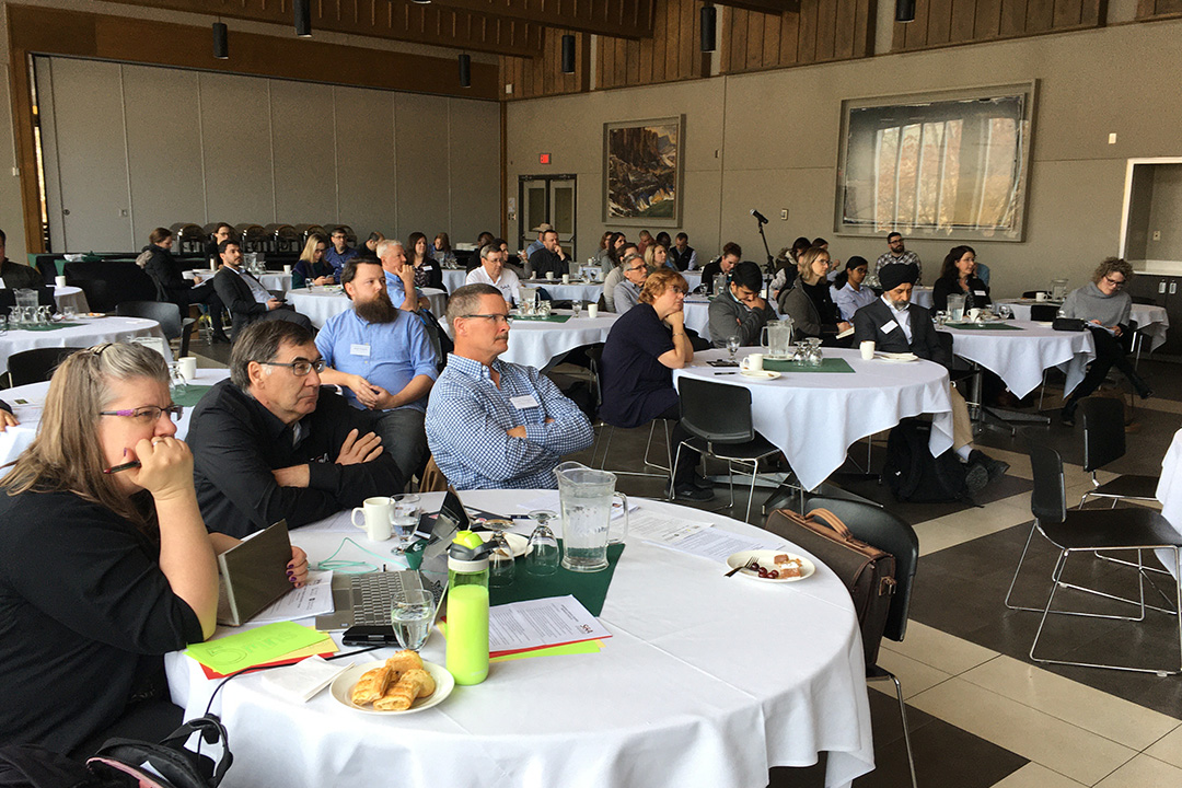 Almost 80 scientists, producers, and government and industry representatives attended the third annual Beef and Forage Research Forum at USask. Photo Lana Haight
