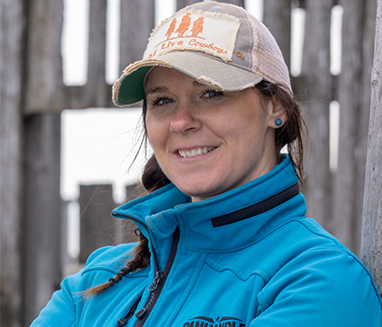 Krystal Savenkoff, forage and cow-calf program facilitator at the Livestock and Forage Centre of Excellence. Photos: Gord Waldner